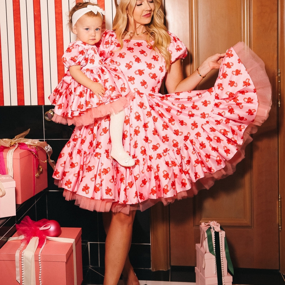 Icy City Co 3X Candy Cane Scottie Dress